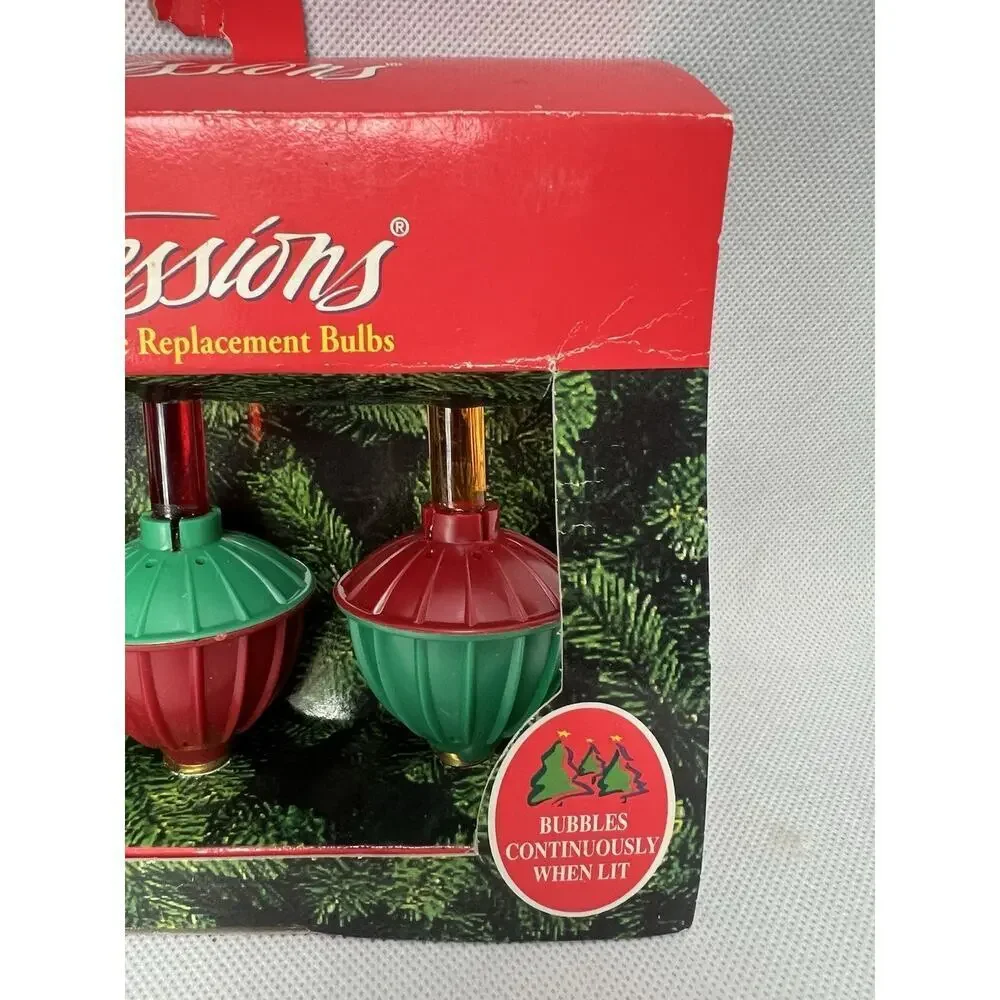 3 Vintage Noma Christmas Bubble Lights Bulbs Tested In New In Original Box Lites